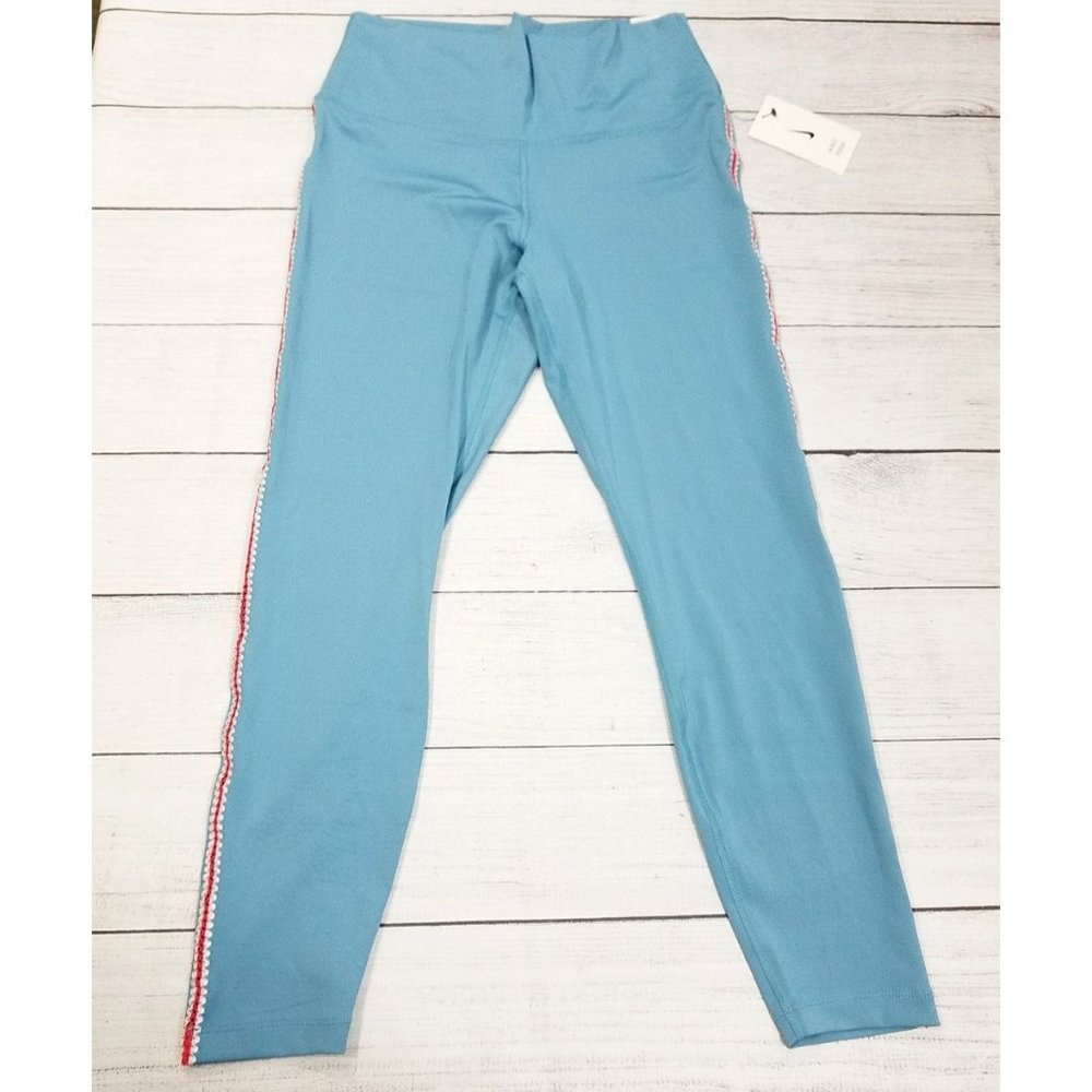 Nike Yoga 7/8 Crochet Edge High Rise Legging Womens Size Large - DA1037-424